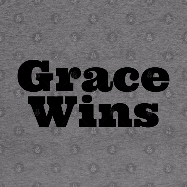 Grace Wins | Christian Design |Typography by 4salvation